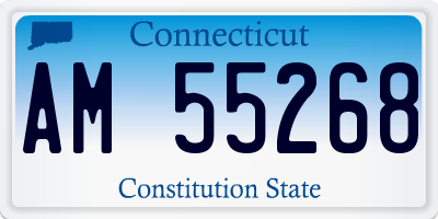CT license plate AM55268