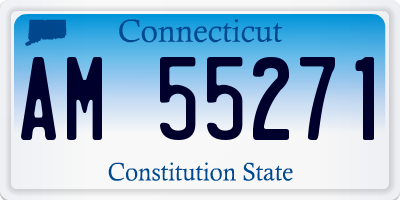 CT license plate AM55271