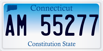 CT license plate AM55277