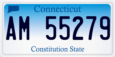 CT license plate AM55279