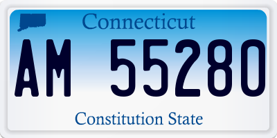 CT license plate AM55280