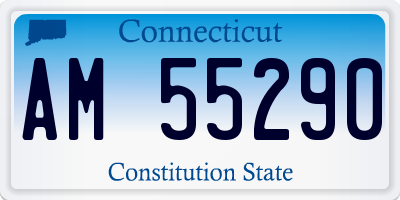 CT license plate AM55290