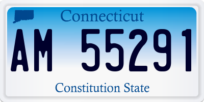 CT license plate AM55291