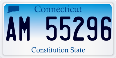 CT license plate AM55296