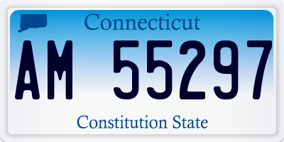 CT license plate AM55297