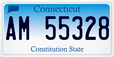 CT license plate AM55328