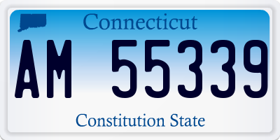 CT license plate AM55339