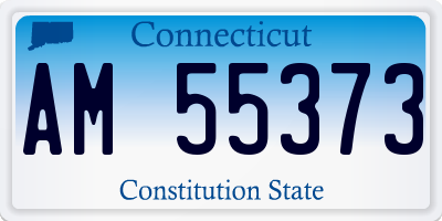 CT license plate AM55373
