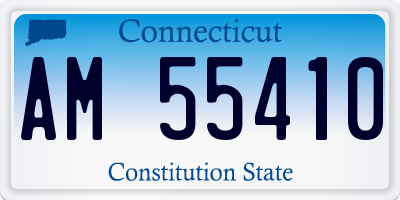 CT license plate AM55410