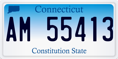 CT license plate AM55413