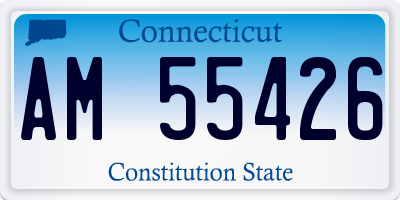 CT license plate AM55426