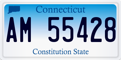 CT license plate AM55428