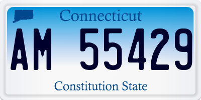 CT license plate AM55429