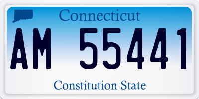 CT license plate AM55441