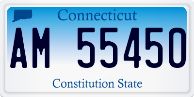 CT license plate AM55450