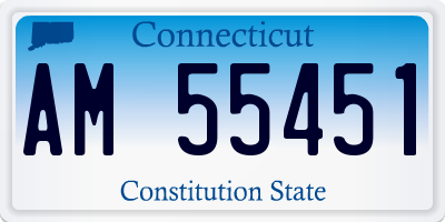 CT license plate AM55451