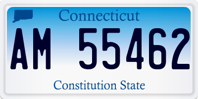CT license plate AM55462