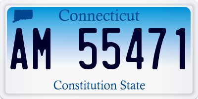 CT license plate AM55471