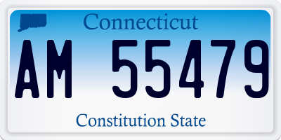 CT license plate AM55479
