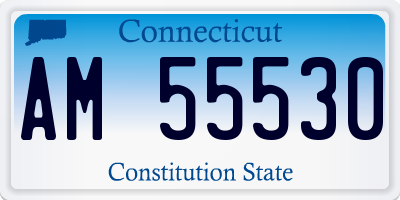 CT license plate AM55530