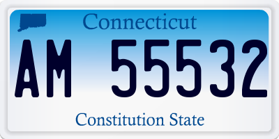 CT license plate AM55532