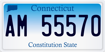 CT license plate AM55570