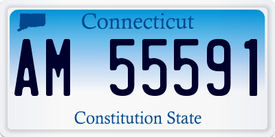 CT license plate AM55591