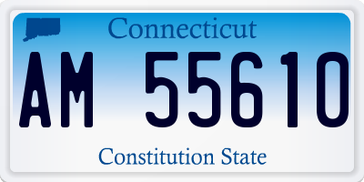 CT license plate AM55610