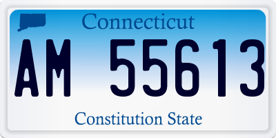 CT license plate AM55613
