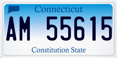 CT license plate AM55615