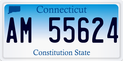 CT license plate AM55624