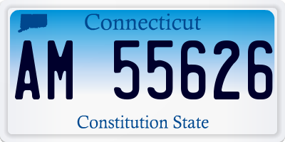 CT license plate AM55626
