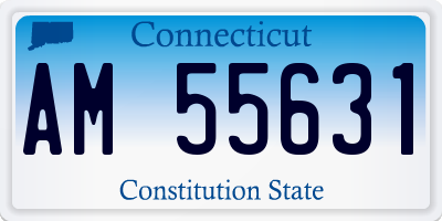 CT license plate AM55631