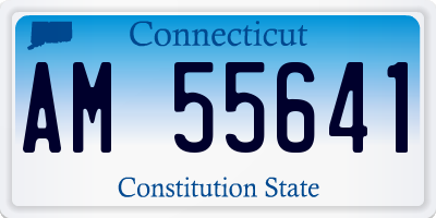 CT license plate AM55641