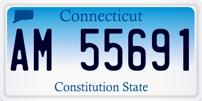 CT license plate AM55691