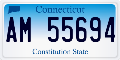 CT license plate AM55694