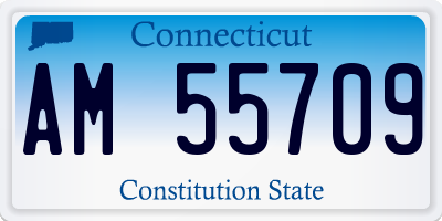 CT license plate AM55709
