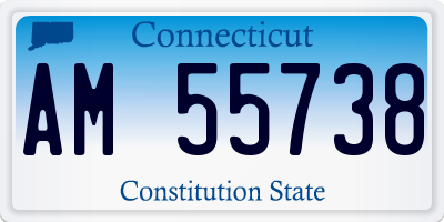 CT license plate AM55738