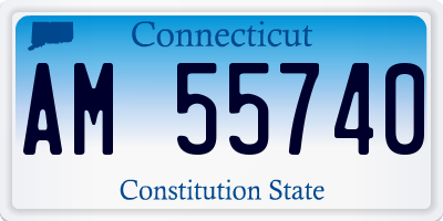 CT license plate AM55740