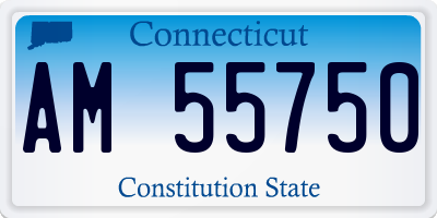 CT license plate AM55750