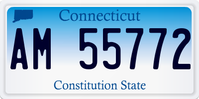 CT license plate AM55772