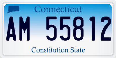 CT license plate AM55812