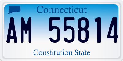 CT license plate AM55814