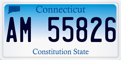 CT license plate AM55826