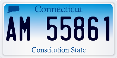 CT license plate AM55861