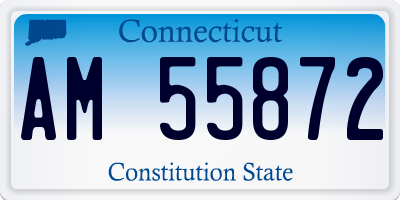CT license plate AM55872