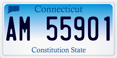 CT license plate AM55901