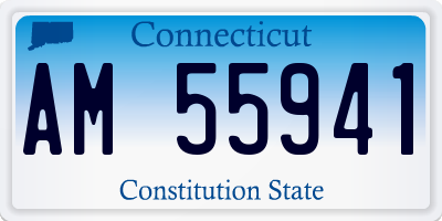 CT license plate AM55941