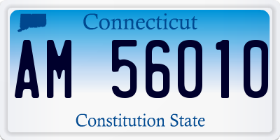 CT license plate AM56010