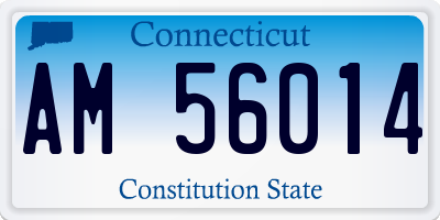 CT license plate AM56014
